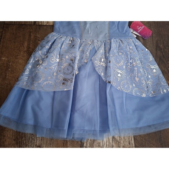 NEW! Disney Princess Cinderella Cosplay Sweater Dress, Size Small 6/6X - Picture 4 of 11